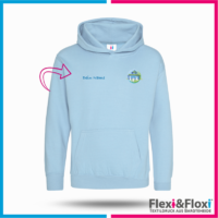 Hoodie mit und ohne Reißverschluss Kita Himmelblau